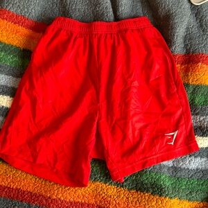 Gymshark Red 5’ Inseam Shorts